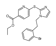 ethyl 6-({1-[2-(2-bromophenyl)ethyl]-1H-imidazol-2-yl}sulfanyl)pyridine-3-carboxylate Structure