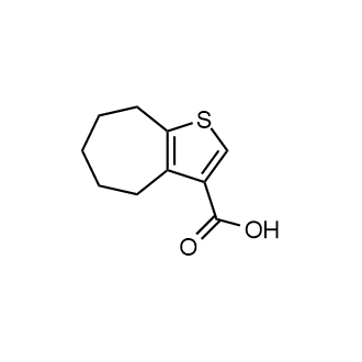 5,6,7,8-Tetrahydro-4h-cyclohepta[b]thiophene-3-carboxylicacid Structure