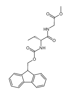 methyl (R)-(2-((((9H-fluoren-9-yl)methoxy)carbonyl)amino)butanoyl)glycinate Structure