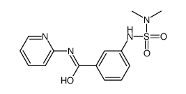 3-(dimethylsulfamoylamino)-N-pyridin-2-ylbenzamide结构式