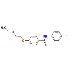 4-(2-Ethoxyethoxy)-N-(4-fluorophenyl)benzamide结构式