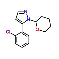5-(2-Chlorophenyl)-1-(tetrahydro-2H-pyran-2-yl)-1H-pyrazole结构式