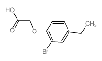 2-(2-Bromo-4-ethylphenoxy)acetic acid结构式