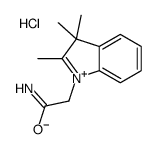 2-(2,3,3-trimethylindol-1-ium-1-yl)acetamide,chloride结构式