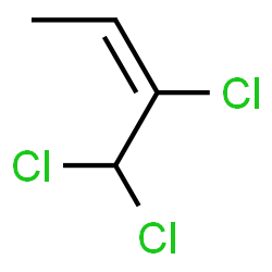 (E)-1,1,2-Trichloro-2-butene Structure