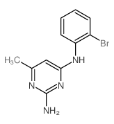 N-(2-bromophenyl)-6-methyl-pyrimidine-2,4-diamine structure