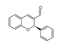(2R)-2-苯基-2H-苯并吡喃-3-甲醛结构式