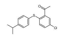 1-[5-chloro-2-(4-propan-2-ylphenyl)sulfanylphenyl]ethanone结构式