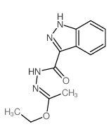 N-(1-ethoxyethylideneamino)-1H-indazole-3-carboxamide结构式