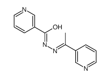 N-[(Z)-1-pyridin-3-ylethylideneamino]pyridine-3-carboxamide Structure
