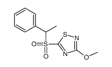 3-methoxy-5-(1-phenylethylsulfonyl)-1,2,4-thiadiazole Structure