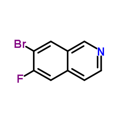 7-Bromo-6-fluoroisoquinoline structure
