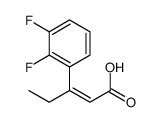 3-(2,3-difluorophenyl)pent-2-enoic acid结构式