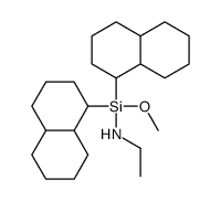 N-[bis(1,2,3,4,4a,5,6,7,8,8a-decahydronaphthalen-1-yl)-methoxysilyl]ethanamine结构式