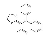 3-(1,3-dithiolan-2-ylidene)-4,4-diphenylbutan-2-one Structure