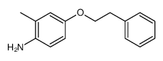 Benzenamine, 2-methyl-4-(2-phenylethoxy) Structure