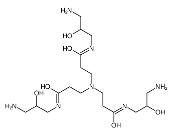 N-(3-amino-2-hydroxypropyl)-3-[bis[3-[(3-amino-2-hydroxypropyl)amino]-3-oxopropyl]amino]propanamide结构式