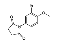 N-(3-bromo-4-methoxy)phenylsuccinimide结构式