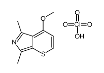4-methoxy-5,7-dimethylthiopyrano[2,3-c]pyrrole,perchloric acid Structure