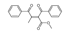 (E)-2-Benzoyl-3-methyl-4-oxo-4-phenyl-but-2-enoic acid methyl ester Structure