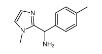 1-(1-Methyl-1H-imidazol-2-yl)-1-(4-methylphenyl)methanamine Structure