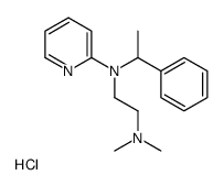 N,N-dimethyl-N'-(1-phenylethyl)-N'-pyridin-2-ylethane-1,2-diamine,hydrochloride Structure