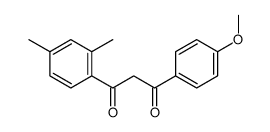 1-(2,4-dimethylphenyl)-3-(4-methoxyphenyl)propane-1,3-dione结构式