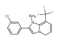 2-(3-bromophenyl)-8-(trifluoromethyl)-3H-imidazo[1,2-a]pyridin-2-amine Structure