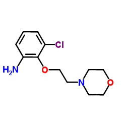 3-Chloro-2-[2-(4-morpholinyl)ethoxy]aniline Structure
