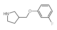 3-[(3-Fluorophenoxy)methyl]pyrrolidine Structure