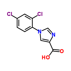 1-(2,4-Dichlorophenyl)-1H-imidazole-4-carboxylic acid结构式