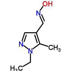 (E)-1-(1-Ethyl-5-methyl-1H-pyrazol-4-yl)-N-hydroxymethanimine结构式