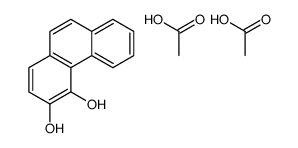 acetic acid,phenanthrene-3,4-diol Structure