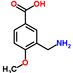 3-(Aminomethyl)-4-methoxybenzoic acid Structure