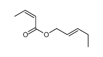 pent-2-enyl but-2-enoate结构式