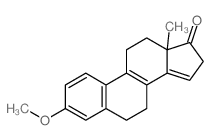 3-methoxy-13-methyl-7,11,12,16-tetrahydro-6H-cyclopenta[a]phenanthren-17-one结构式