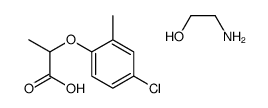 (2-hydroxyethyl)ammonium ()-2-(4-chloro-2-methylphenoxy)propionate结构式