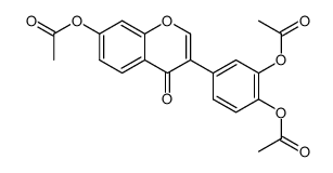 7-acetoxy-3-(3,4-diacetoxy-phenyl)-chromen-4-one Structure