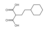 (2-cyclohexyl-ethyl)-malonic acid结构式