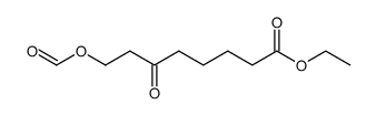 8-Formyloxy-6-oxo-octansaeure-(1)-ethylester Structure