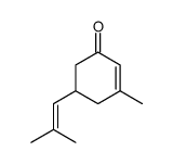 3-methyl-5-(2-methyl-propenyl)-cyclohex-2-enone Structure
