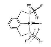 (2,6-C6H3(CH2P(CF3)2)2)PtMe Structure