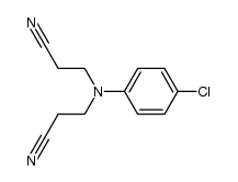 3,3'-(4-chloro-phenylimino)-di-propionitrile结构式