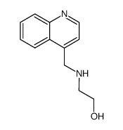 2-([4]quinolylmethyl-amino)-ethanol结构式