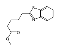 methyl 5-(1,3-benzothiazol-2-yl)pentanoate结构式