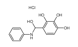 4-(anilino-hydroxy-methyl)-pyrogallol, hydrochloride结构式
