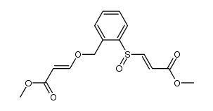 methyl trans-3-[[2-(trans-2-((methoxycarbonyl)vinyl)sulfinyl)phenyl]methoxy]acrylate Structure