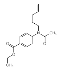 Benzoic acid,4-(acetyl-4-penten-1-ylamino)-, ethyl ester Structure