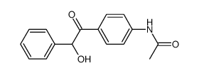N-(α'-hydroxy-α-oxo-bibenzyl-4-yl)-acetamide Structure