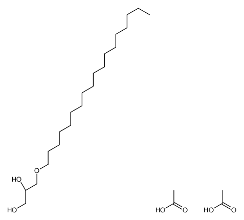 acetic acid,(2R)-3-octadecoxypropane-1,2-diol Structure